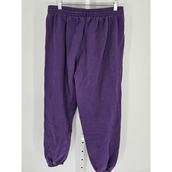 Hanes Signature Collection Women's Purple Pull-On Jogger Sweatpants Size M - Picture 3 of 3